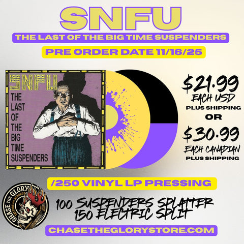 SNFU-The Last of The Big Time Suspenders Vinyl LP record 2026 Pressing