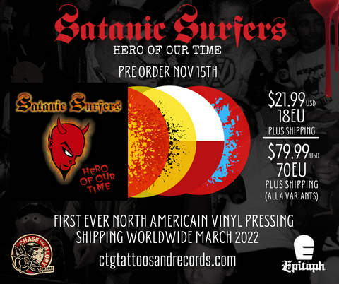 Satanic Surfers-Hero Of Our Time Vinyl LP Pressing.